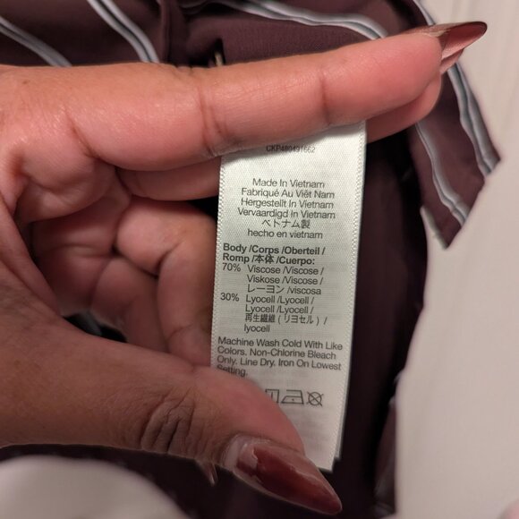 Madewell Oversize Satin Boyfriend Button-Up Shirt - Picture 8 of 9